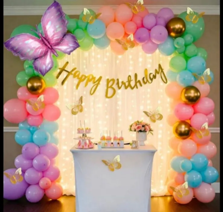 Butterfly Birthday Light Theme Decor